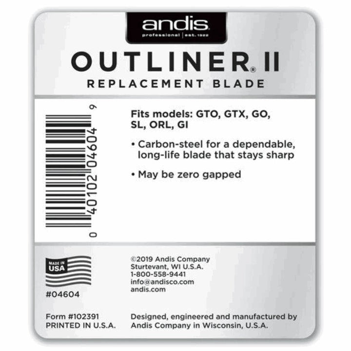 Andis Outliner II Replacement Blade 04604 - Barberecho Warehouse