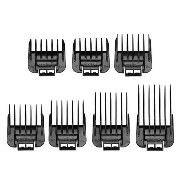 Andis Professional Master 7 Pcs Attachment Comb Set 01380 - Barberecho Warehouse