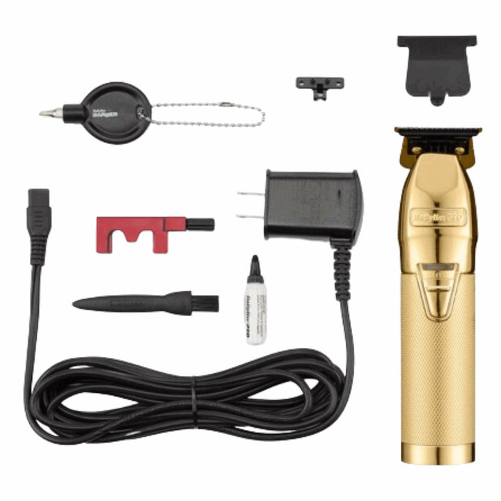 BaBylissPRO Barberology GOLDFX+ All - metal Lithium Outlining Trimmer FX787NG - Barberecho Warehouse