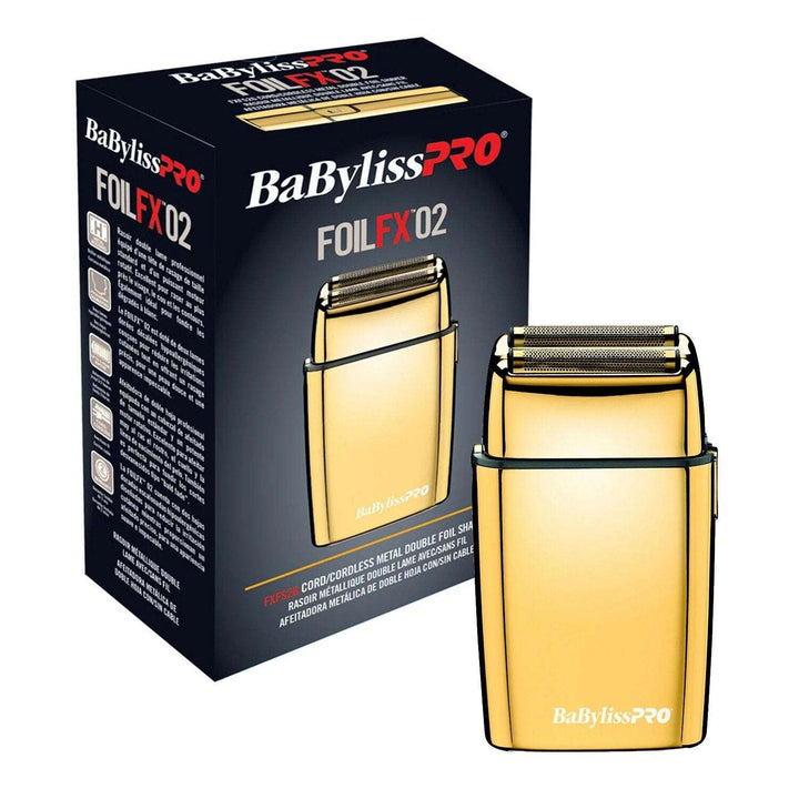 BaBylissPRO FoilFx Cordless Metal Double Foil Shaver (Gold) FXFS2G - Barberecho Warehouse