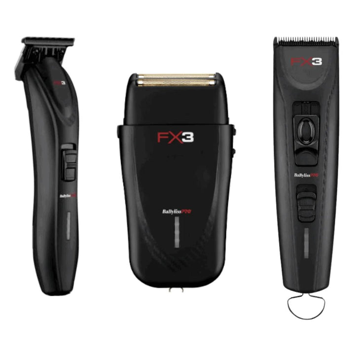 BaBylissPRO FX3 BlackFX Clipper Or Trimmer Or Shaver Or Set - Barberecho Warehouse