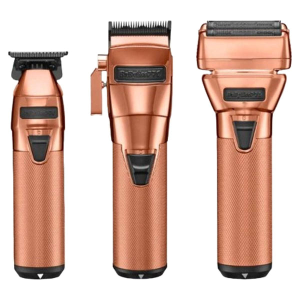 BaBylissPRO FXONE RoseFX Clipper FX899RG OR Trimmer FX799RG OR Shaver FX79FSRG OR All Together - Barberecho Warehouse