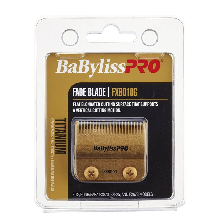 BaBylissPRO Gold Titanium Replacement Fade Blade FX8010G - Barberecho Warehouse