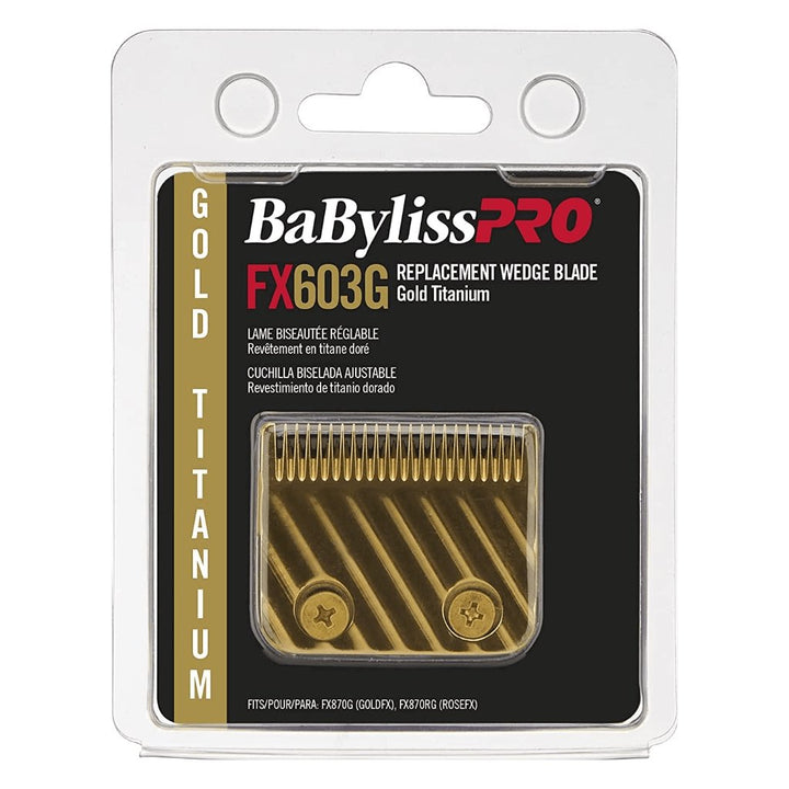 BaBylissPRO Gold Titanium Wedge Replacement Blade FX603G - Barberecho Warehouse