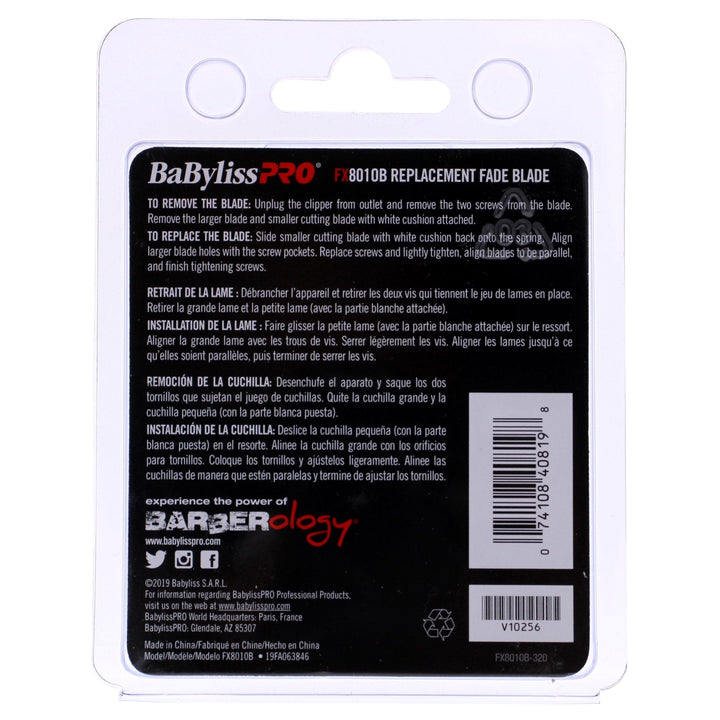 BaBylissPRO Graphite Replacement Fade Blade FX8010B - Barberecho Warehouse