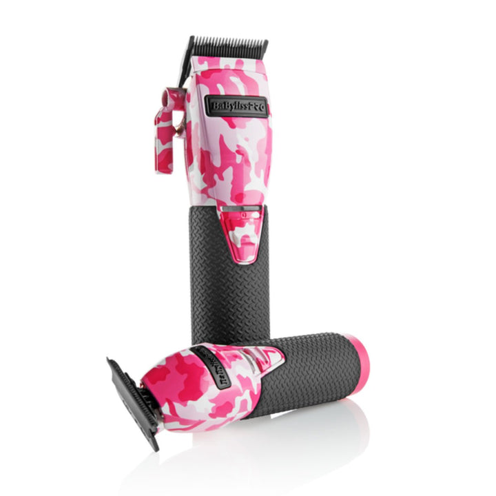 BaBylissPRO LIMITEDFX Collection Pink Camo Clipper and Trimmer FXHOLPKCAMPK - Barberecho Warehouse