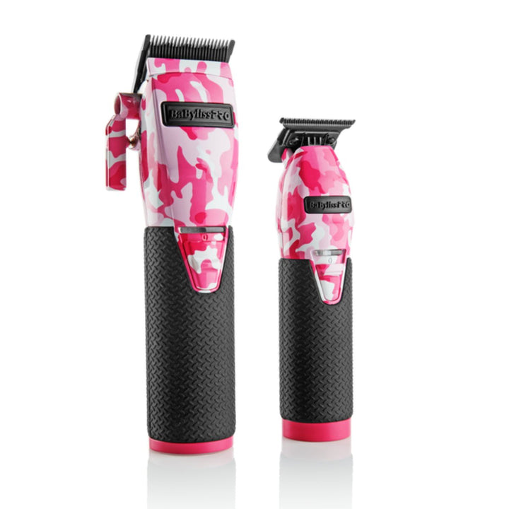 BaBylissPRO LIMITEDFX Collection Pink Camo Clipper and Trimmer FXHOLPKCAMPK - Barberecho Warehouse