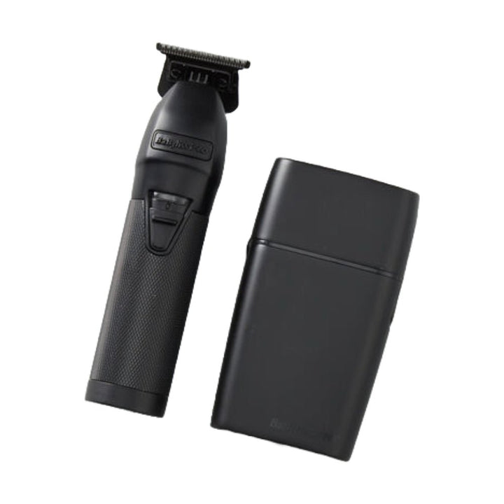 BaBylissPRO LimitedFX Matte Black Trimmer & Double Foil Shaver Gift Set FXDUOFS2TMB - Barberecho Warehouse