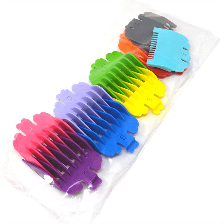 Color Coded Colorful Hair Clipper Guards Set (10 Pcs) - Barberecho Warehouse