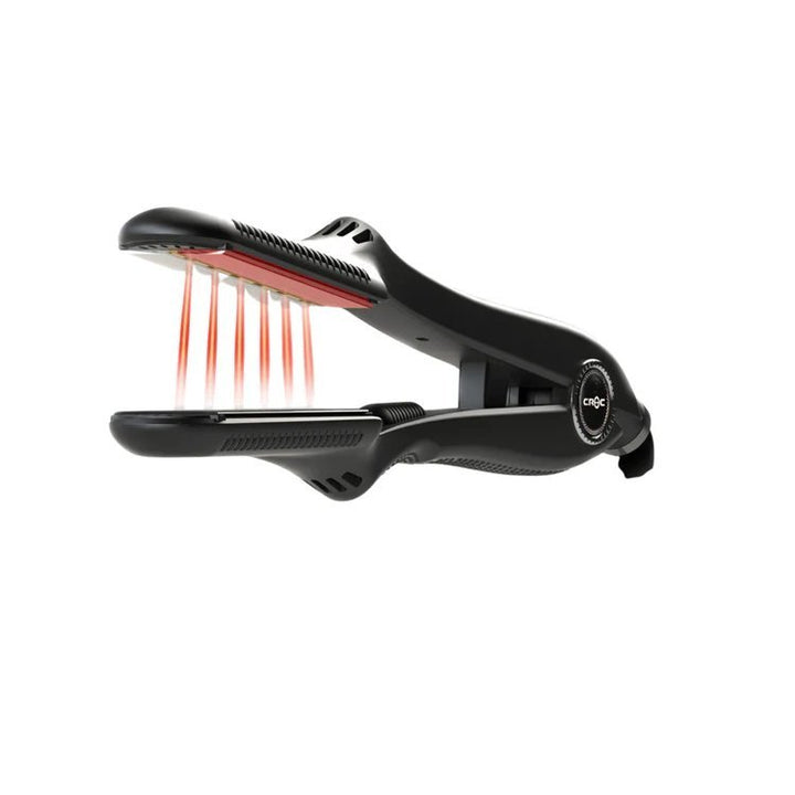 CROC Classic Infrared Tourmaline Ceramic Black Titanium Flat Iron 1.5'' - Barberecho Warehouse