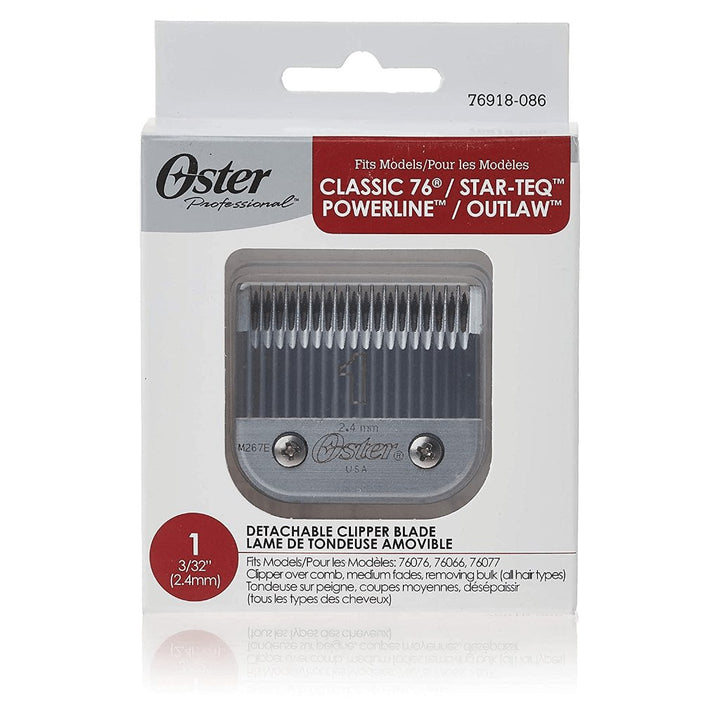 Oster Professional Replacement Blade for Classic 76 Size 1 (3/32" 2.4mm) 76918 - 086 - Barberecho Warehouse