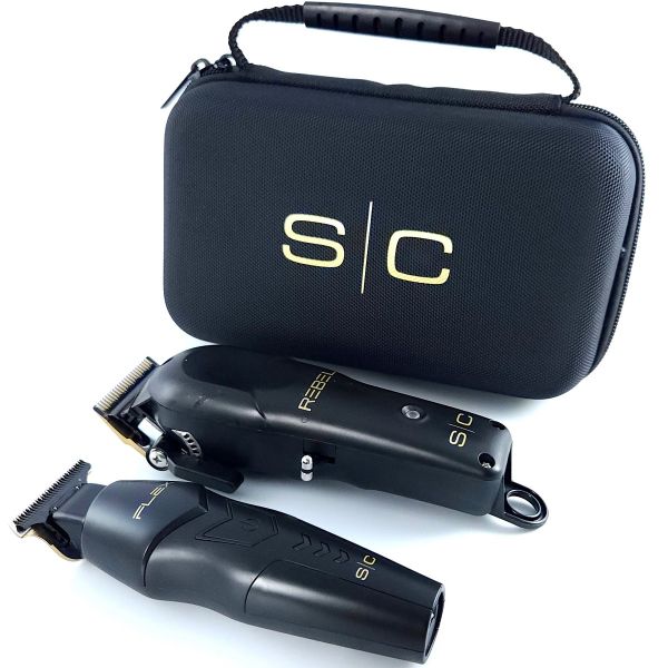 Stylecraft PRO SUPER SET - Rebel Clipper & Flex Trimmer with Travel Case SC326B - Barberecho Warehouse