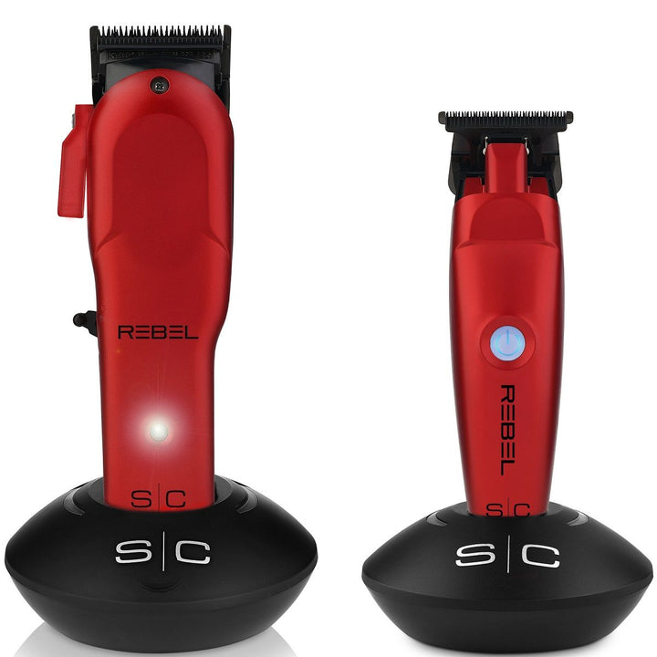 StyleCraft Professional Super - Torque Modular Rebel Clipper & Trimmer Combo Set SC203R - Barberecho Warehouse