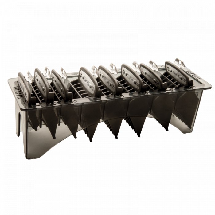 Wahl Professional 8 Pack Premium Cutting Guides 1 - 8 with Organizer 03171 - 500 - Barberecho Warehouse