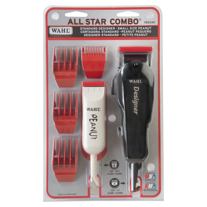 Wahl Professional All Star Combo Designer & Classic Peanut 08331 Combo Set - Barberecho Warehouse