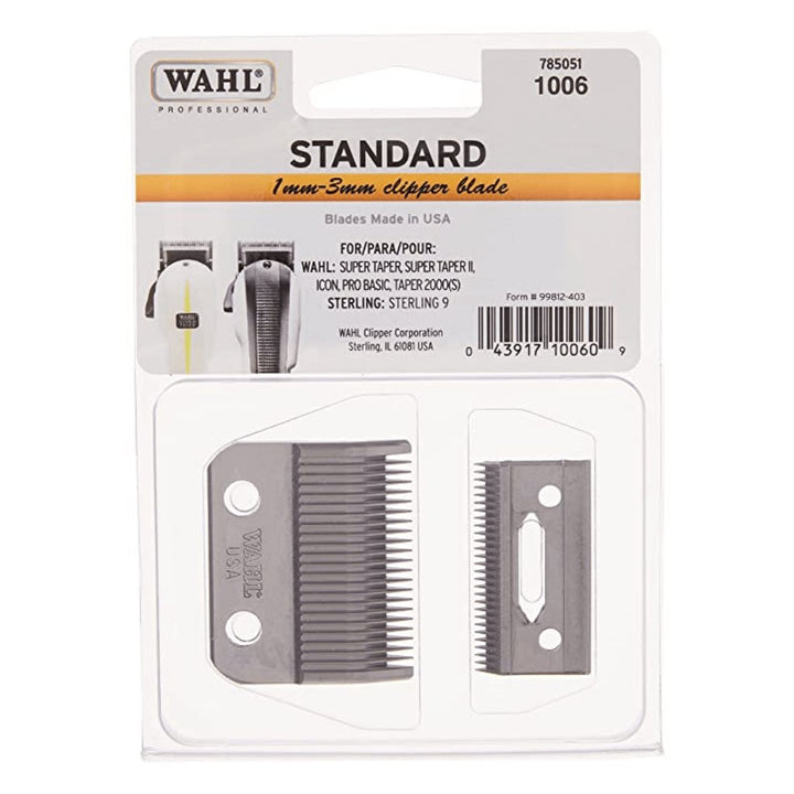 Wahl Professional Standard 1mm - 3mm Clipper Replacement Blade 01006 - Barberecho Warehouse