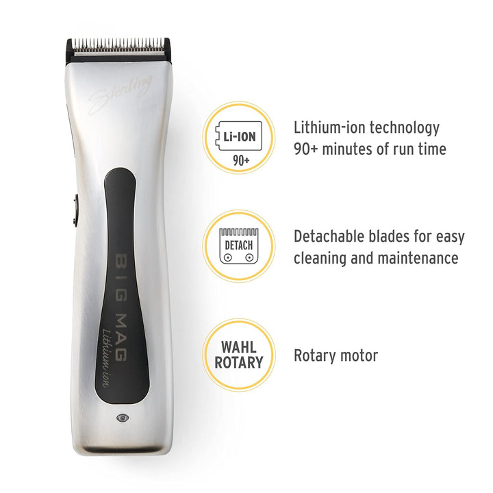 Wahl Sterling Big Mag Cordless Clipper 08843 - Barberecho Warehouse